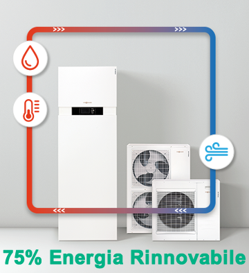 Energia Rinnovabile Pompa di calore al 75 per cento